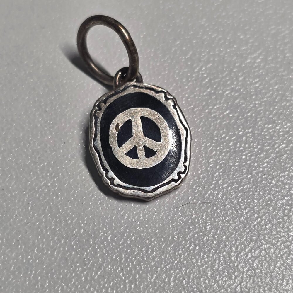 Peace Waxing Poetic Sterling Silver Charm